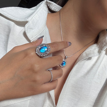 Butterfly Wing Ring, gemstone jewellery (view 1)