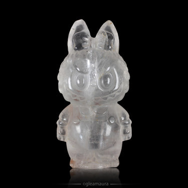 Clear Quartz Labubu Carving, natural mineral specimen (view 1)