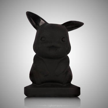 Black Obsidian Pikaccu, natural mineral specimen