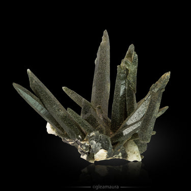 Quartz with Chlorite Raw Cluster, natural mineral specimen from Ganesh Himal, Nepal