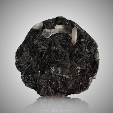 Quartz & Hematite Var. Iron Rose Cluster, natural mineral specimen from Jinlong Hill, China