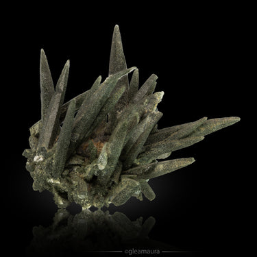 Quartz with Chlorite Raw Cluster, natural mineral specimen from Ganesh Himal, Nepal