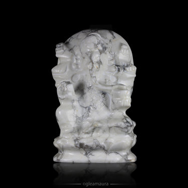 Howlite Ganesha, natural mineral specimen