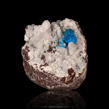 Pantagonite and Cavansite On Matrix, natural mineral specimen from Wagholi Quarries, India