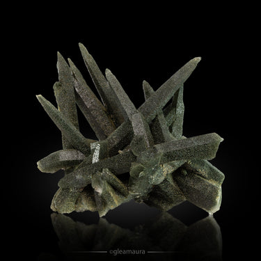Quartz with Chlorite Raw Cluster, natural mineral specimen from Ganesh Himal, Nepal