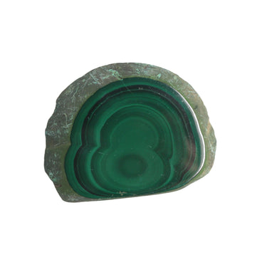 Malachite Stalactite Slab, natural mineral specimen (view 1)