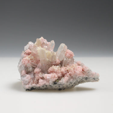 Bulgarian Rhodochrosite Cluster, natural mineral specimen (view 1)