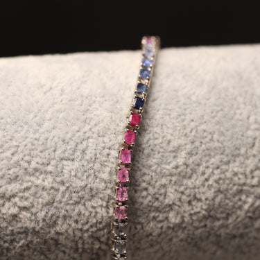 Sapphire Bracelet, gemstone jewellery (view 1)