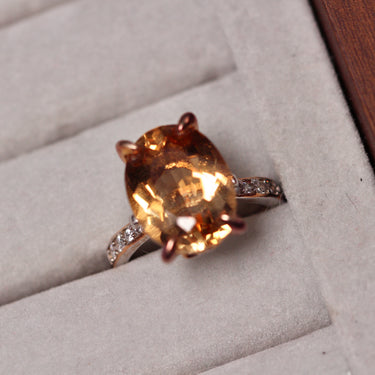 Citrine Ring, gemstone jewellery (view 1)
