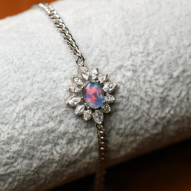 Australian Opal Bracelet, gemstone jewellery (view 1)