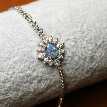 Australian Opal Bracelet, gemstone jewellery (view 1)