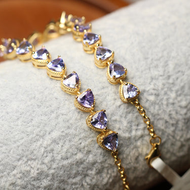 Tanzanite Bracelet, gemstone jewellery (view 1)