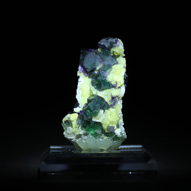 Muscovite & Schorl On Fluorite, natural mineral specimen from Kudubis Farm 19, Namibia (view 2)
