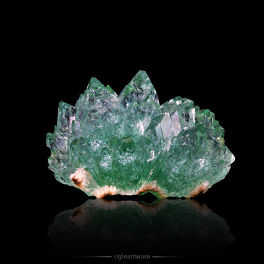 Fluorapophyllite, natural mineral specimen from Jalgaon, and soaking. A soft brush or a puff of air keeps it glassy. One of…