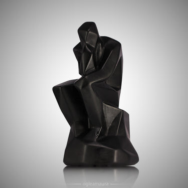 Black Obsidian The Thinker, natural mineral specimen