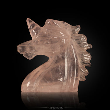 Rose Quartz Unicorn, natural mineral specimen