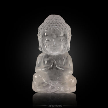 Clear Quartz Buddha, natural mineral specimen