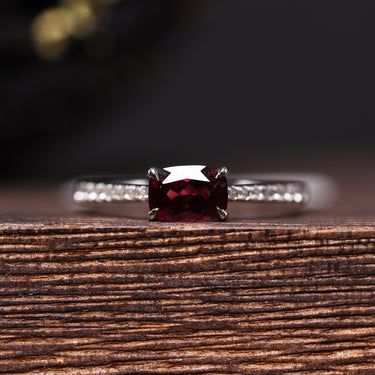 Rhodolite Garnet Ring US7, gemstone jewellery (view 1)