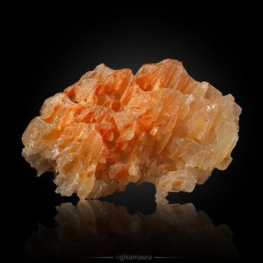 Cerrusite with Wulfenite, natural mineral specimen from Nakhlak Mine, Iran (view 2)