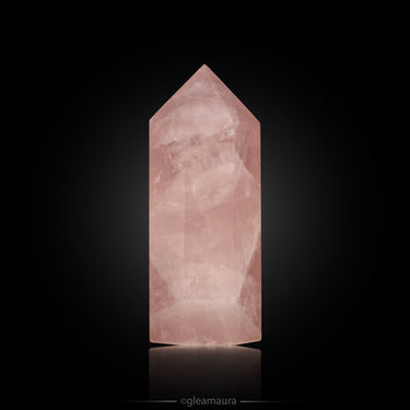 Rose Quartz Tower, natural mineral specimen