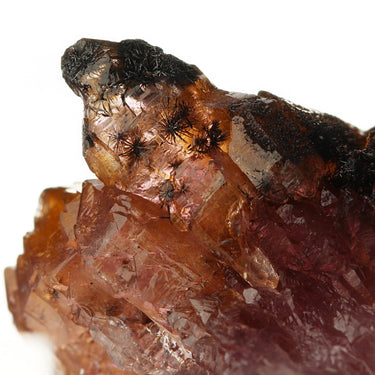 Rutilated Quartz Var. Crazy Amethyst, natural mineral specimen from Mine de Kakamunurle - District De Karur - Tamil Nadu - I…