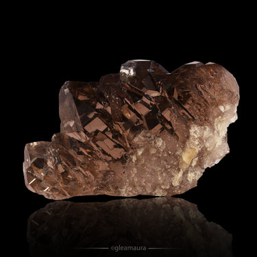Quartz var. Smoky Gwindel, natural mineral specimen from Vorderes Galmihorn, Switzerland (view 2)