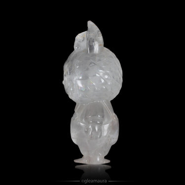 Clear Quartz Labubu Carving, natural mineral specimen (view 2)