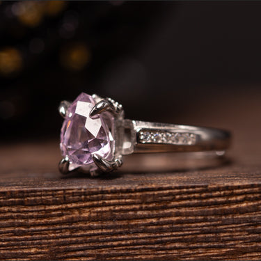 Kunzite Ring, gemstone jewellery (view 2)