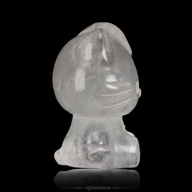 Clear Quartz Hello Kitty, natural mineral specimen (view 2)