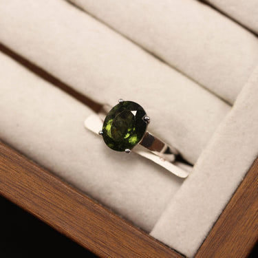 Moldavite Ring