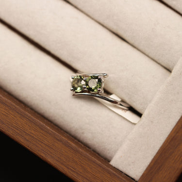 Moldavite Ring