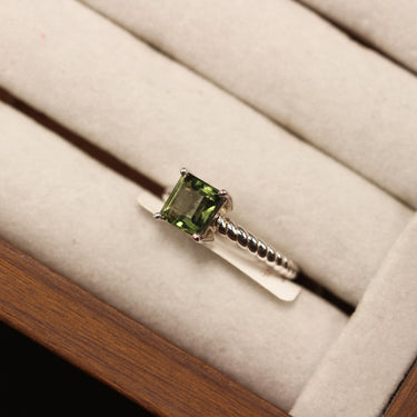 Moldavite Ring