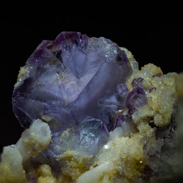 Porcelain Fluorite Cluster, natural mineral specimen (view 2)