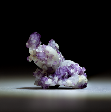 Porcelain Fluorite Cluster, natural mineral specimen (view 3)
