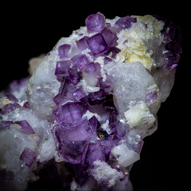 Porcelain Fluorite Cluster, natural mineral specimen (view 2)