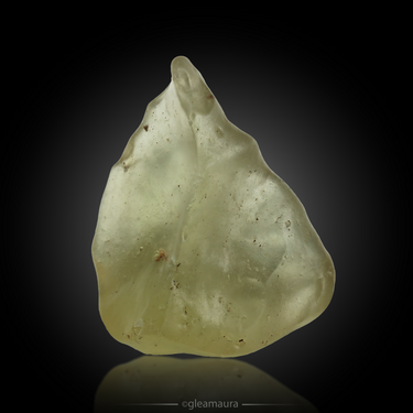 Libyan Desert Glass, natural mineral specimen from Libyan Desert Glass area, Egypt (view 2)