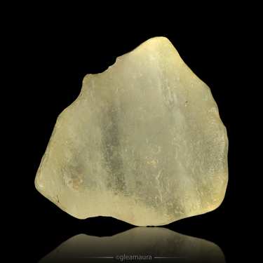 Libyan Desert Glass, natural mineral specimen from Libyan Desert Glass area, Egypt (view 2)