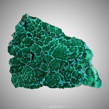 Malachite and Chrysocolla Slab, natural mineral specimen from Katanga Copper Crescent, DR Congo (view 2)