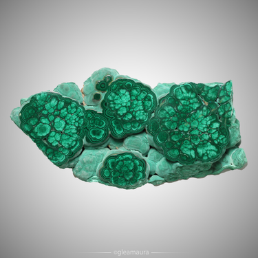 Polished Malachite Slab, natural mineral specimen from Katanga Province, Democratic Republic of the Congo (view 2)