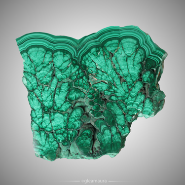 Polished Malachite Slab, natural mineral specimen from Katanga Province, Democratic Republic of the Congo (view 2)