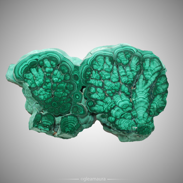 Polished Malachite Slab, natural mineral specimen from Katanga Province, Democratic Republic of the Congo (view 2)
