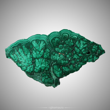 Malachite and Chrysocolla Slab, natural mineral specimen from Katanga Copper Crescent, DR Congo (view 2)