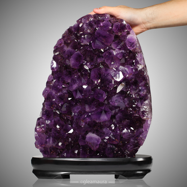 Amethyst with Calcite,Cacoxenite 15.38KG, natural mineral specimen from Sul, Brazil (view 2)