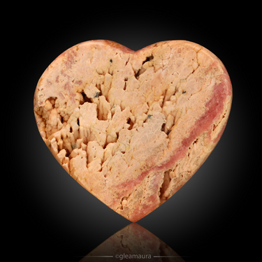 Rhodochrosite Heart