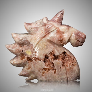 Pink Amethyst Unicorn Carving 4KG