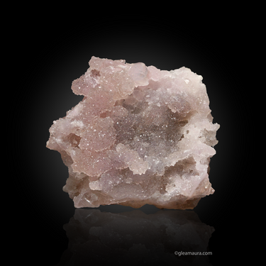 Crystallized Rose Quartz, natural mineral specimen from Pitorro Claim, Brazil (view 2)