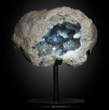 Celestite, natural mineral specimen from Sakoany deposit, Madagascar (view 3)