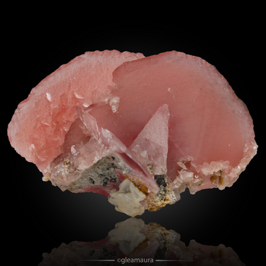 Rhodochrosite, natural mineral specimen from Wutong Mine, China (view 2)