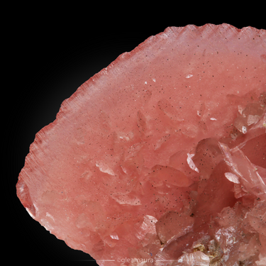 Rhodochrosite, natural mineral specimen from Wutong Mine, China (view 3)