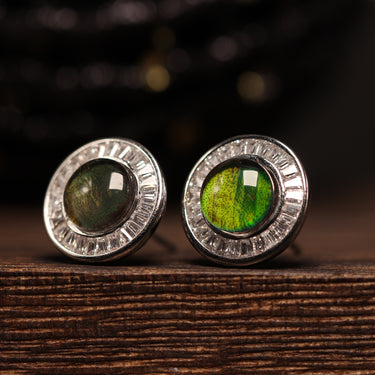 Beetle Wings Earring, gemstone jewellery (view 2)